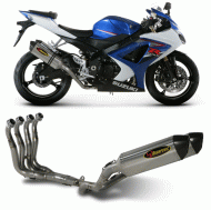 Akrapovic Racing Full Exhaust (Hex) System- Suzuki GSXR1000 (2007-2008) Dual System