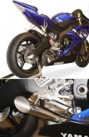 Hotbodies Racing Slash-cut Exhaust - Yamaha R6 (2006-2007)