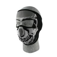 Zan Full Face Neoprene® mask - Chrome Skull